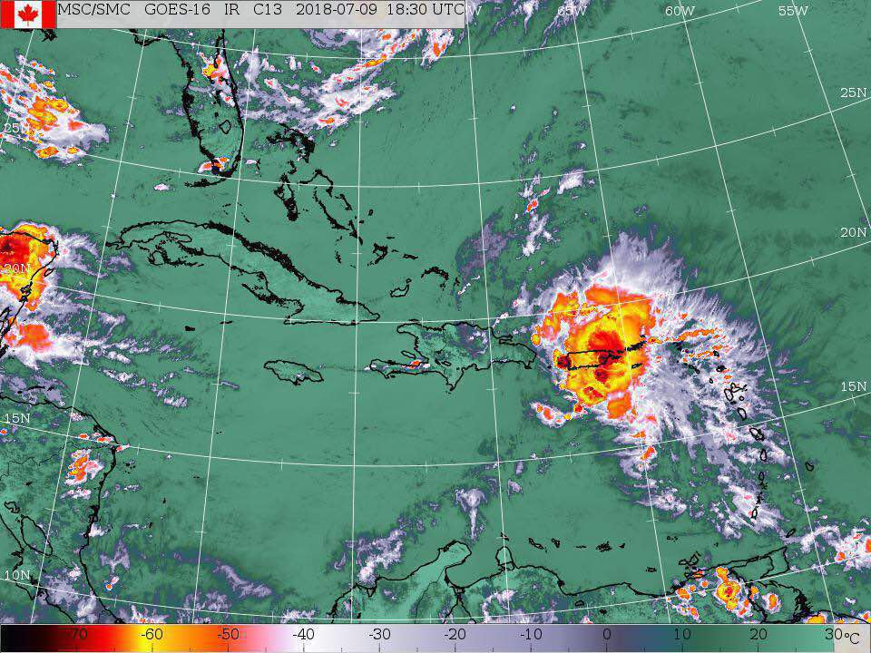 Les restes de Beryl pourraient provoquer de fortes pluies et des orages en Haïti d’ici demain mardi post thumbnail image