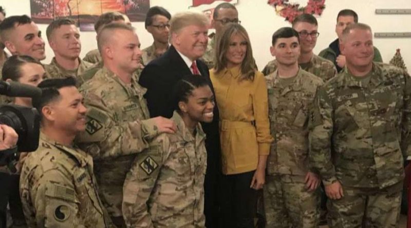 Irak : Visite surprise de Trump et de Melania aux troupes américaines au lendemain de Noël post thumbnail image