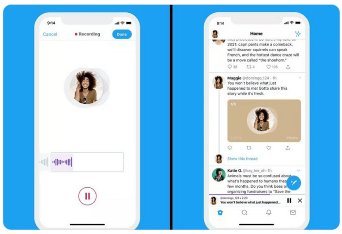 Twitter permet à des utilisateurs d’ajouter des messages audio aux tweets post thumbnail image