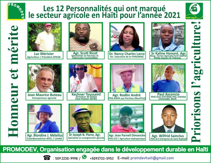 PROMODEV-Haiti : Liste des 12 Personnalités qui ont marqué le secteur agricole en 2021 post thumbnail image