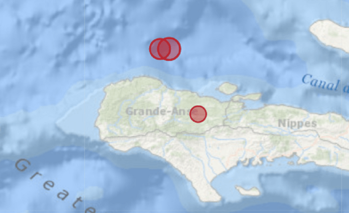 Haïti : La ville de Jérémie secouée par un séisme de magnitude 4,2 ce lundi et 2 autres de 4.1 et 3.1 post thumbnail image