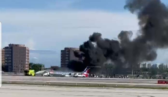 Un avion en provenance de la République Dominicaine prend feu à l’atterrissage à l’aéroport de Miami post thumbnail image